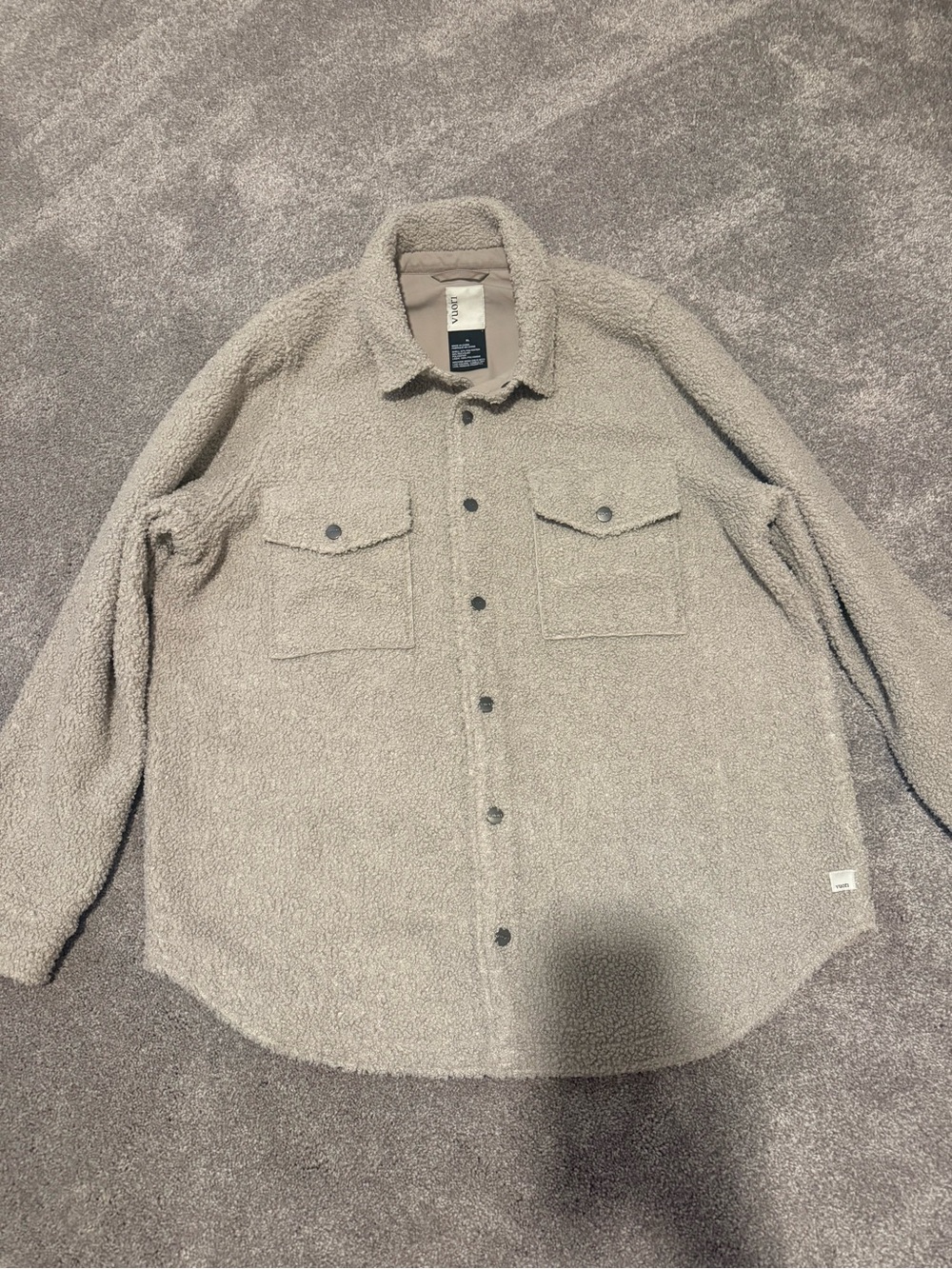 Vuori Women’s Sycamore Shirt Jacket color Dark Salt